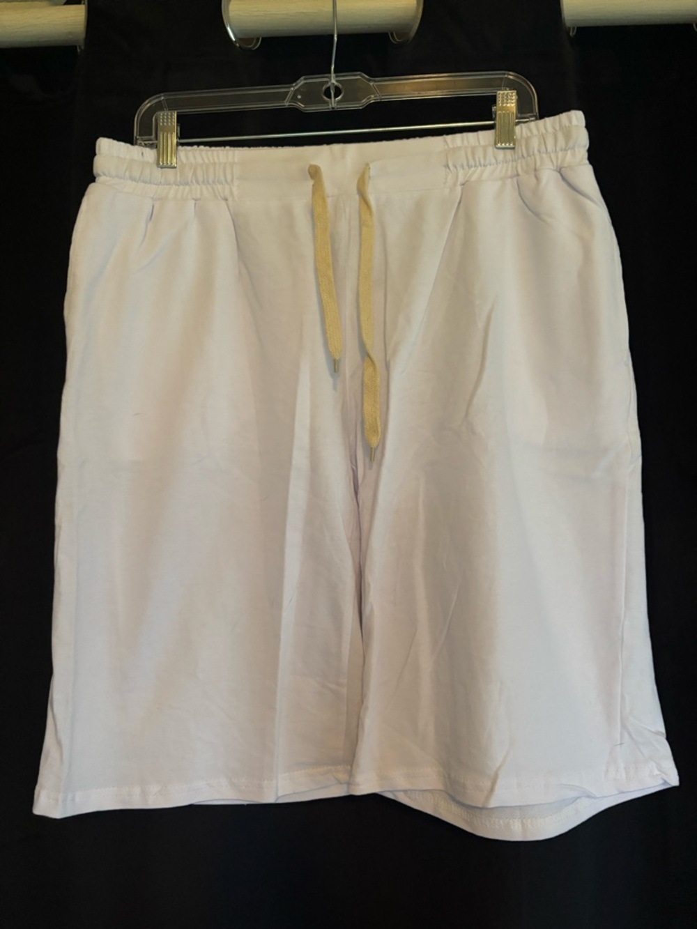 Women’s White Drawstring Casual Shorts
